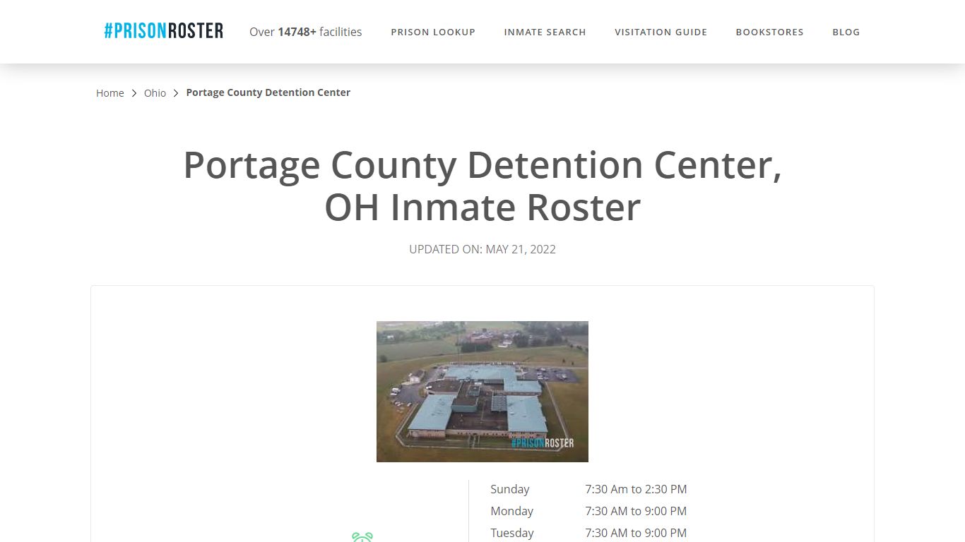 Portage County Detention Center, OH Inmate Roster